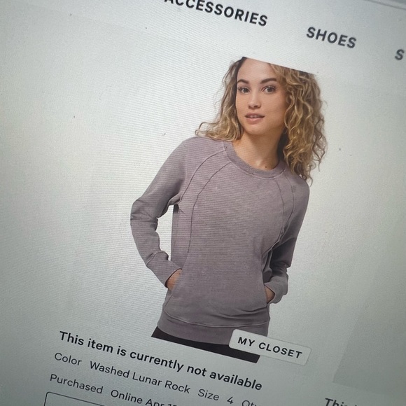 Lululemon scuba Crewneck pullover size 4 - Picture 5 of 6